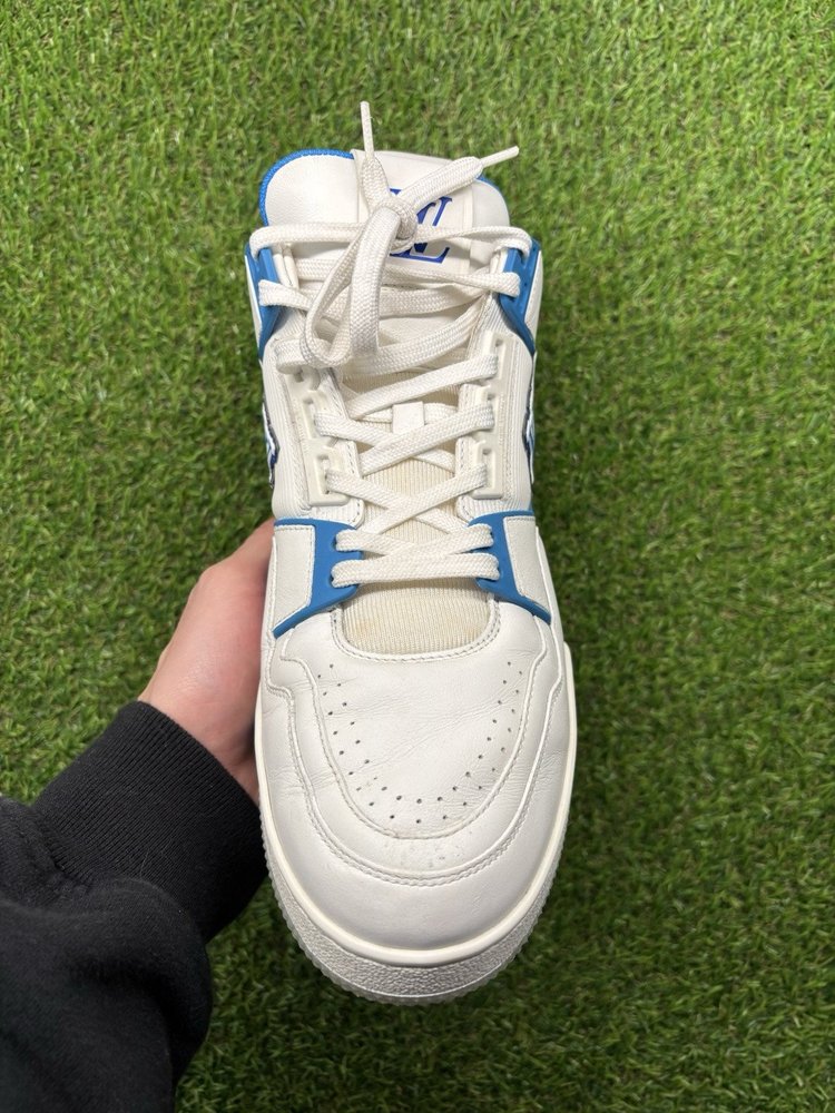 Louis Vuitton Trainer Mid ‘ White, Blue ’ UK 8.5