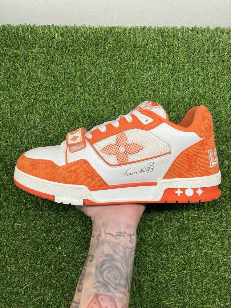 Louis Vuitton Trainer Strap ' Orange ' UK 9