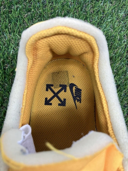 Off White x Nike Air Force 1 Low ICA ' University Gold '  UK 8.5