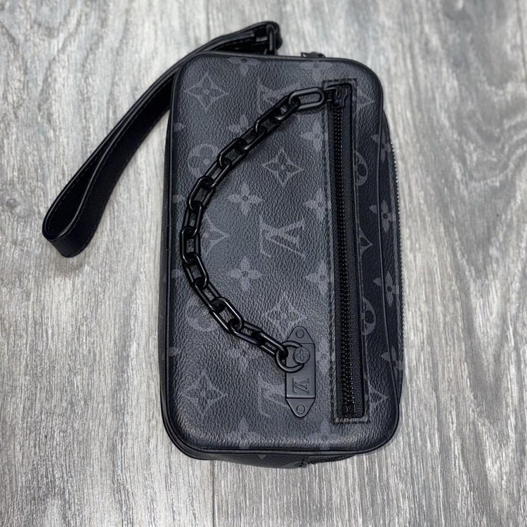 Louis Vuitton Pochette Volga Monogram Eclipse ' Black '