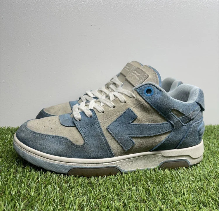 Off-White Out of Office Suede ' Light Blue, White ‘ UK 11