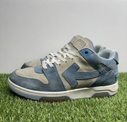 Off-White Out of Office Suede ' Light Blue, White ‘ UK 11