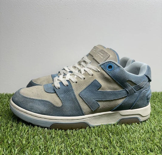 Off-White Out of Office Suede ' Light Blue, White ‘ UK 11
