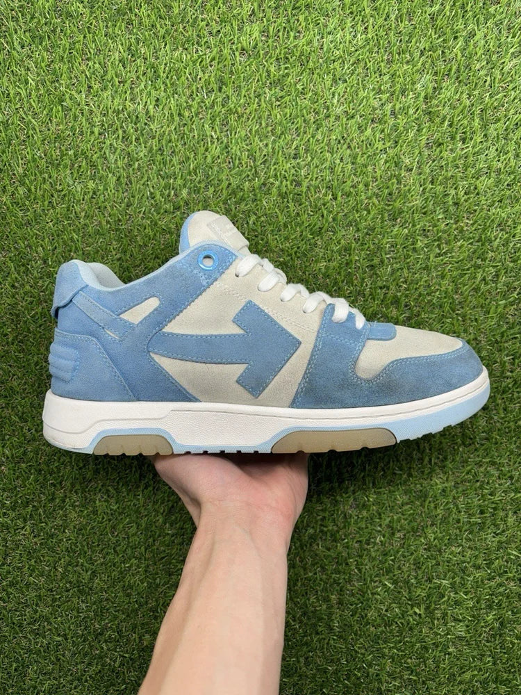 Off-White Out of Office Suede ' Light Blue, White ‘ UK 11