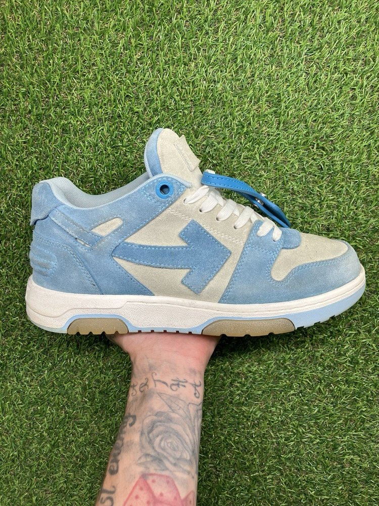 Off-White Out of Office Suede ' Light Blue, White ' UK 8