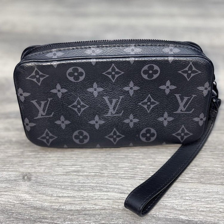 Louis Vuitton Pochette Volga Monogram Eclipse ' Black '