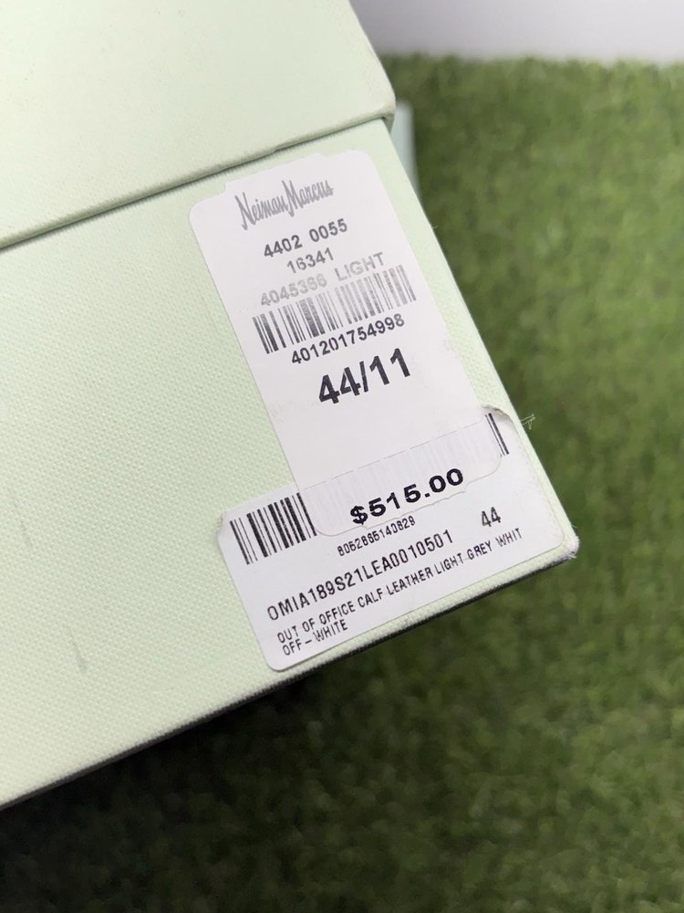 Off-White Out of Office ' Grey White '  UK 10