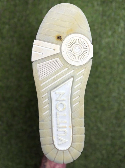 Louis Vuitton Trainer Denim ' Beige ' UK 8.5