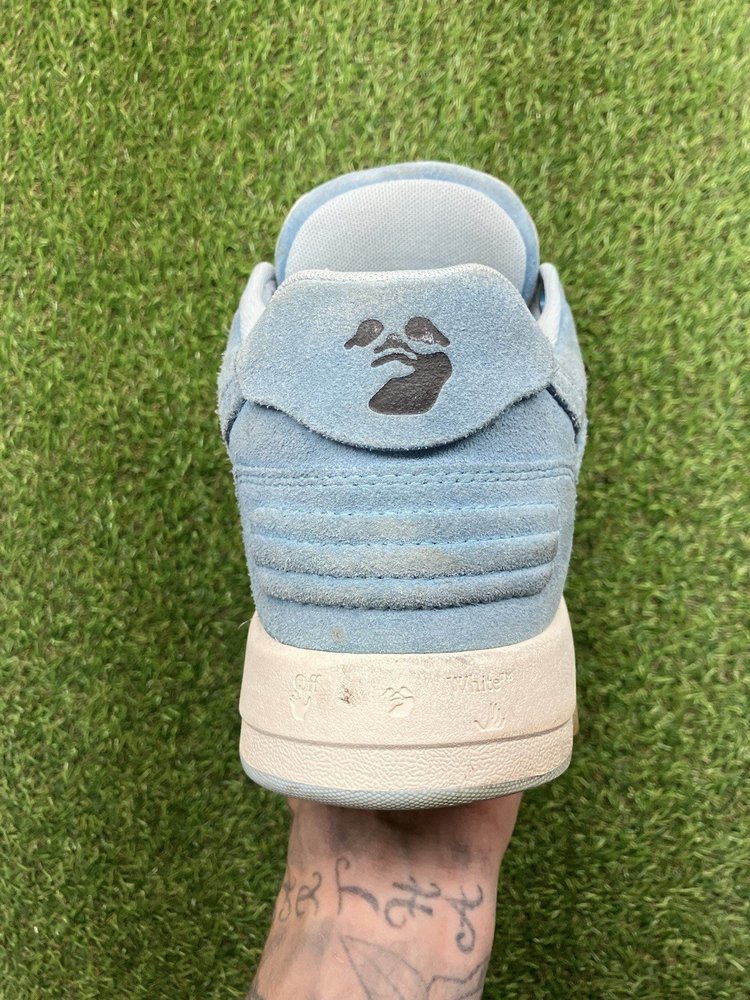 Off-White Out of Office Suede ' Light Blue, White ' UK 8