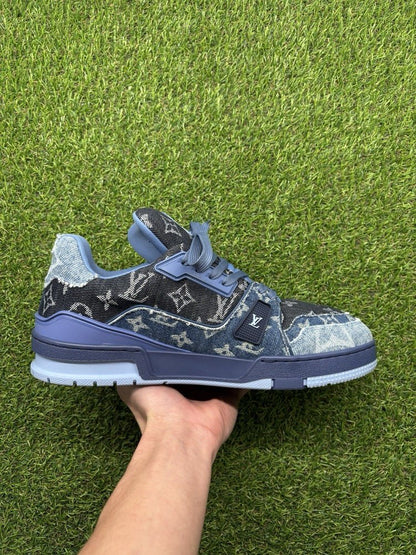Louis Vuitton Trainer ‘Monogram Blue Denim' UK 8