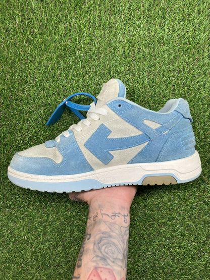Off-White Out of Office Suede ' Light Blue, White ' UK 8