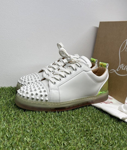 Christian Louboutin Spikes ‘White Iridescent’ UK 8