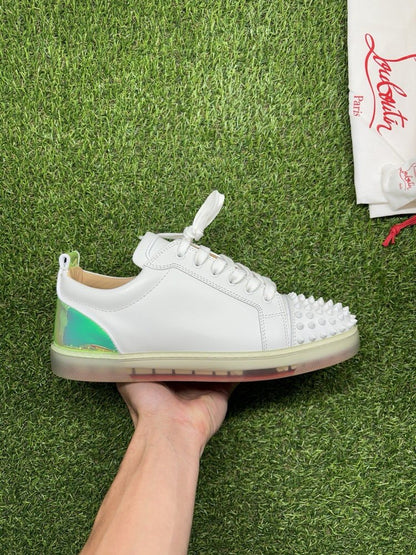 Christian Louboutin Spikes ‘White Iridescent’ UK 8