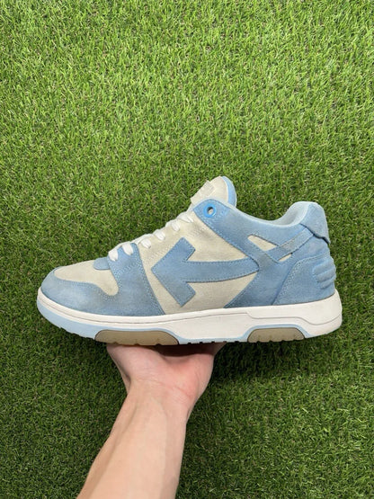 Off-White Out of Office Suede ' Light Blue, White ‘ UK 11