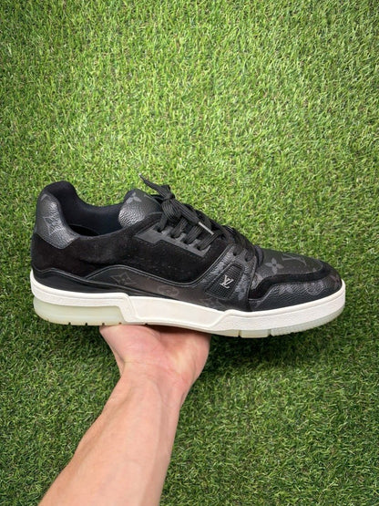 Louis Vuitton Trainer ' Black Monogram ' UK 8