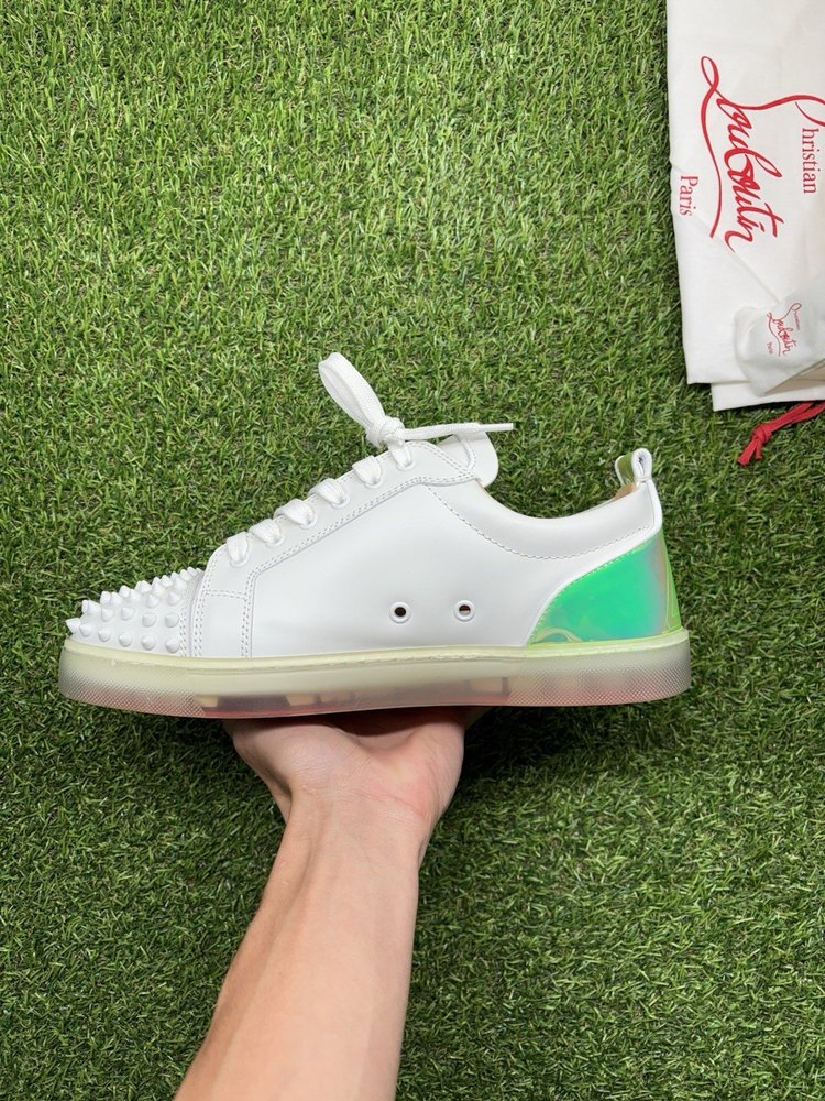 Christian Louboutin Spikes ‘White Iridescent’ UK 8