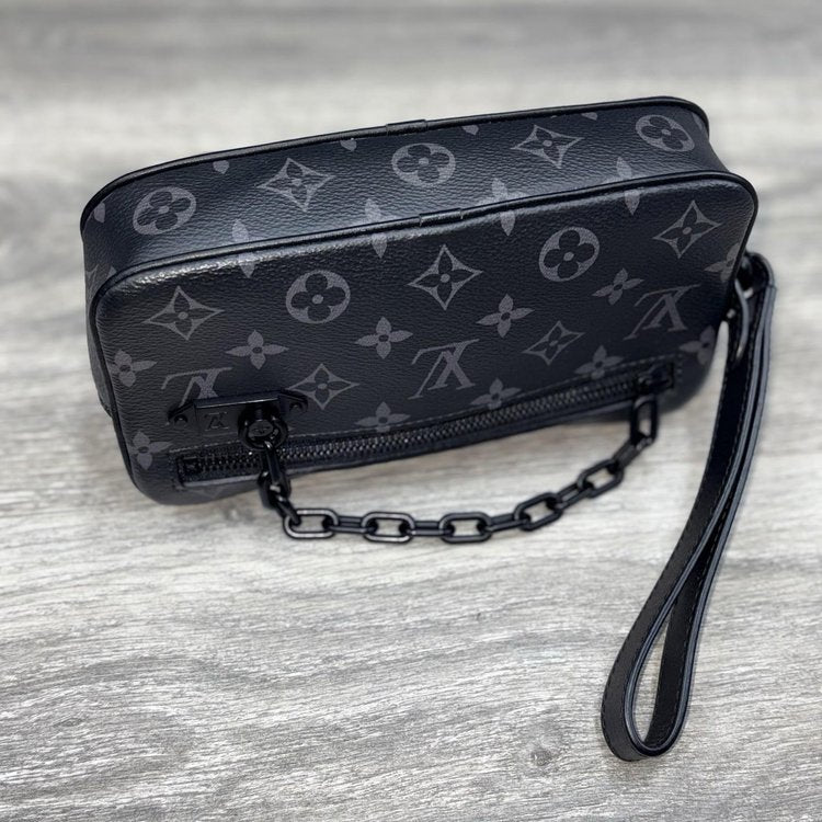 Louis Vuitton Pochette Volga Monogram Eclipse ' Black '