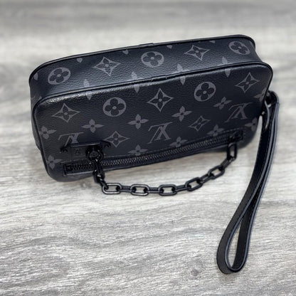 Louis Vuitton Pochette Volga Monogram Eclipse ' Black '