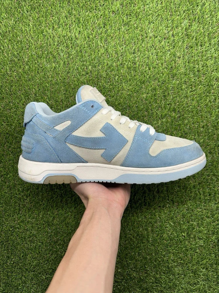 Off-White Out of Office Suede ' Light Blue, White ‘ UK 11