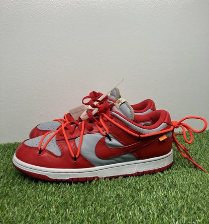 Nike Dunk Low x OFF-WHITE 2019 ' University Red '  UK 8.5