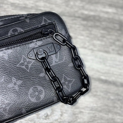 Louis Vuitton Pochette Volga Monogram Eclipse ' Black '