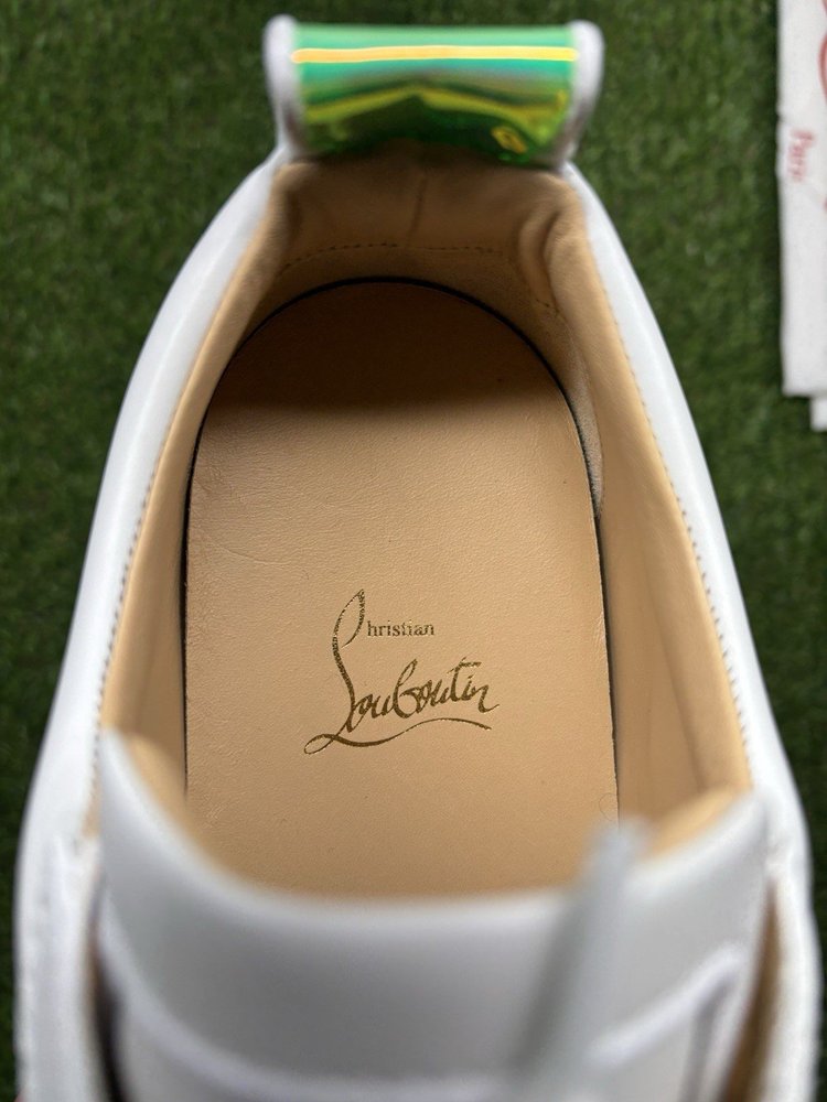 Christian Louboutin Spikes ‘White Iridescent’ UK 8