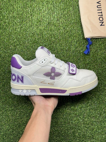 Louis Vuitton Trainer Strap ' White, Purple '