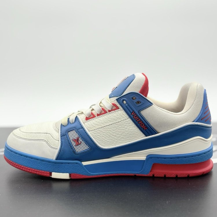 Louis Vuitton Trainer ' White Red Blue ' UK 9.5