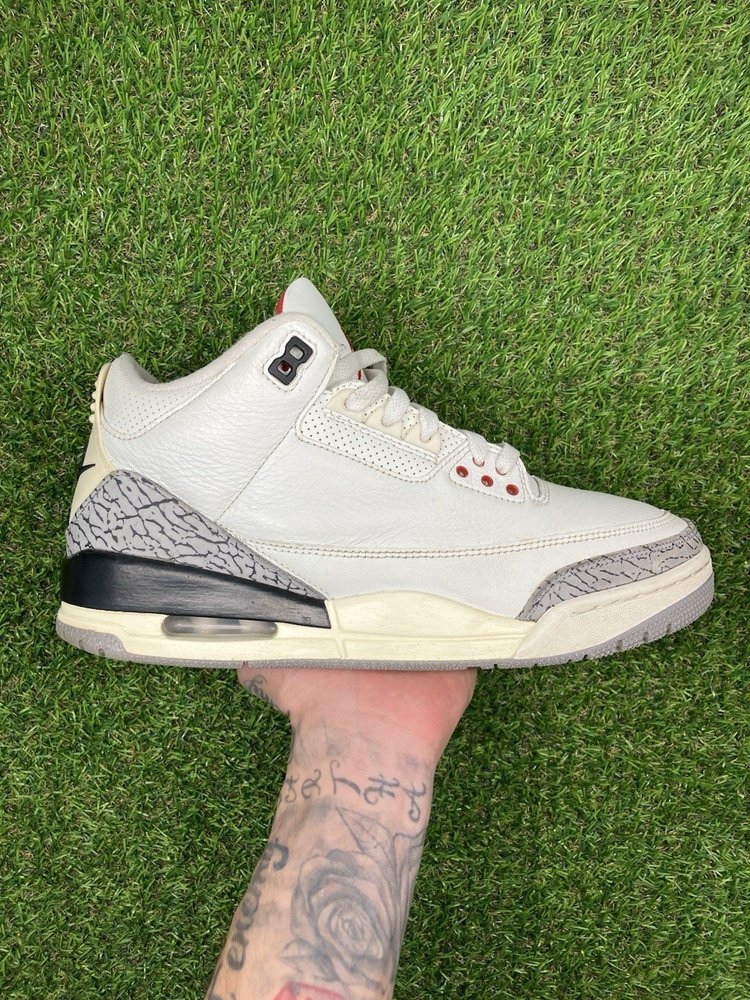 Jordan 3 Retro Mid White Cement Reimagined  UK 8.5