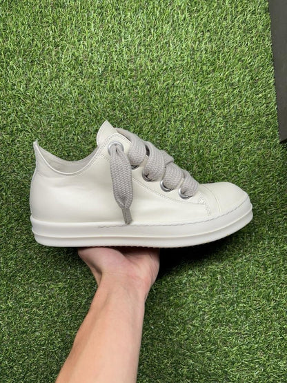Rick Owens Jumbo Lace Low Lido ‘ Milk ‘ UK 8