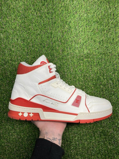 Louis Vuitton Virgil 'White,Red' High Trainer  UK 8.5