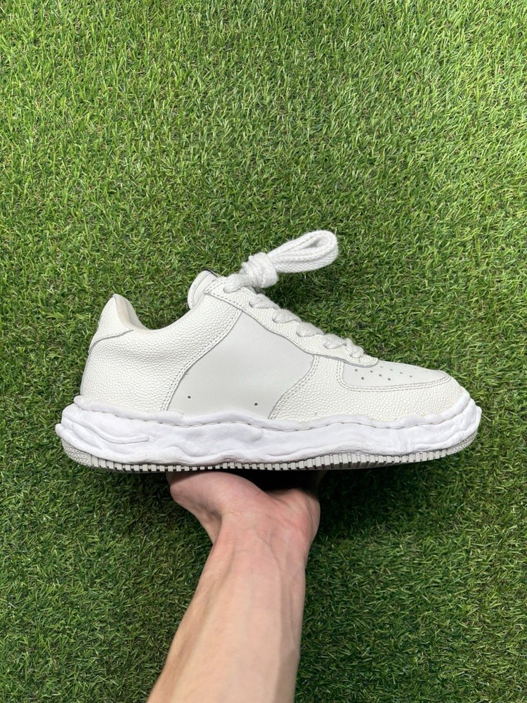 Maison Mihara Yasuhiro Leather Low Top ' White ' UK 8