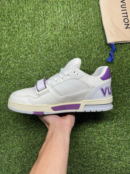 Louis Vuitton Trainer Strap ' White, Purple '