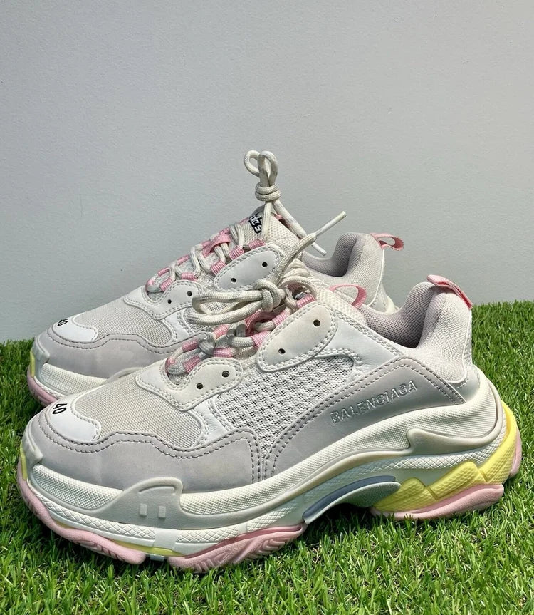 Balenciaga Triple S Sneaker ' White, Pink ' UK 6