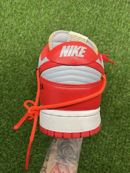 Nike Dunk Low x OFF-WHITE 2019 ' University Red '  UK 8.5