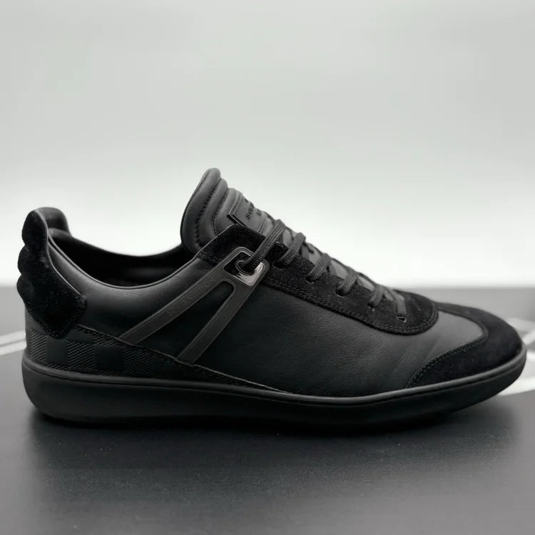 Louis Vuitton Leather Sneakers ' Black ' UK 10