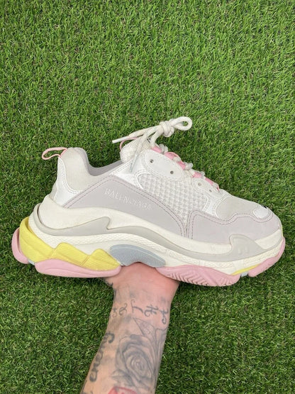 Balenciaga Triple S Sneaker ' White, Pink ' UK 6