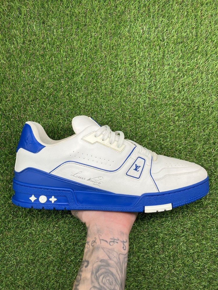 Louis Vuitton Trainer ' White Blue ' |  UK 10