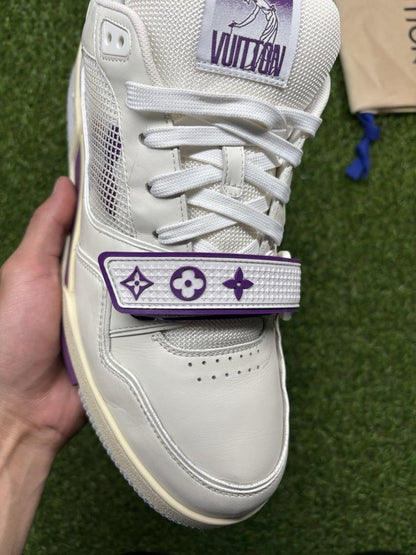 Louis Vuitton Trainer Strap ' White, Purple '