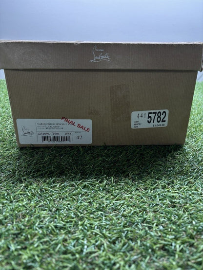 Christian Louboutin Spikes ‘White Iridescent’ UK 8