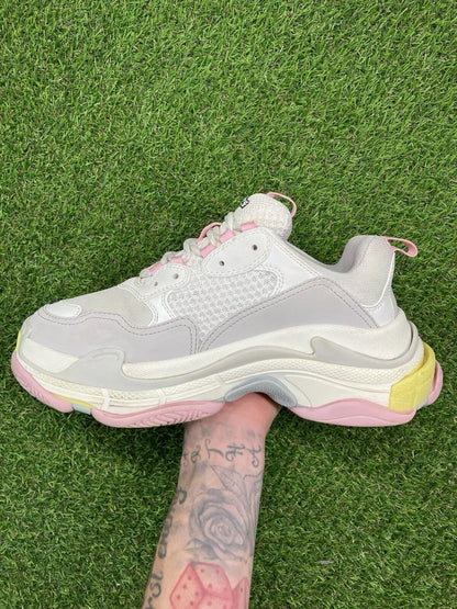 Balenciaga Triple S Sneaker ' White, Pink ' UK 6