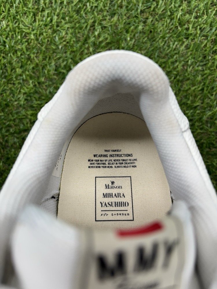 Maison Mihara Yasuhiro Leather Low Top ' White ' UK 8