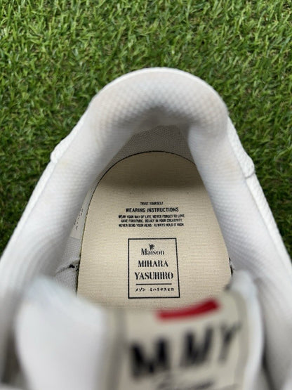 Maison Mihara Yasuhiro Leather Low Top ' White ' UK 8