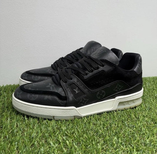 Louis Vuitton Trainer ' Black Monogram ' UK 8