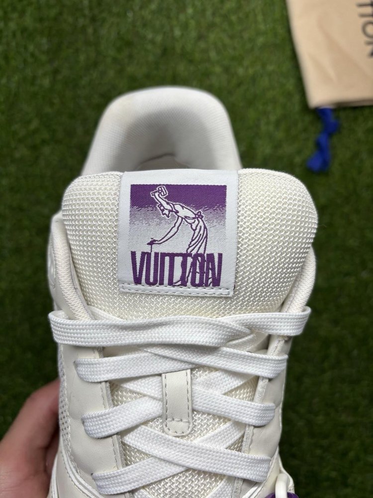 Louis Vuitton Trainer Strap ' White, Purple '