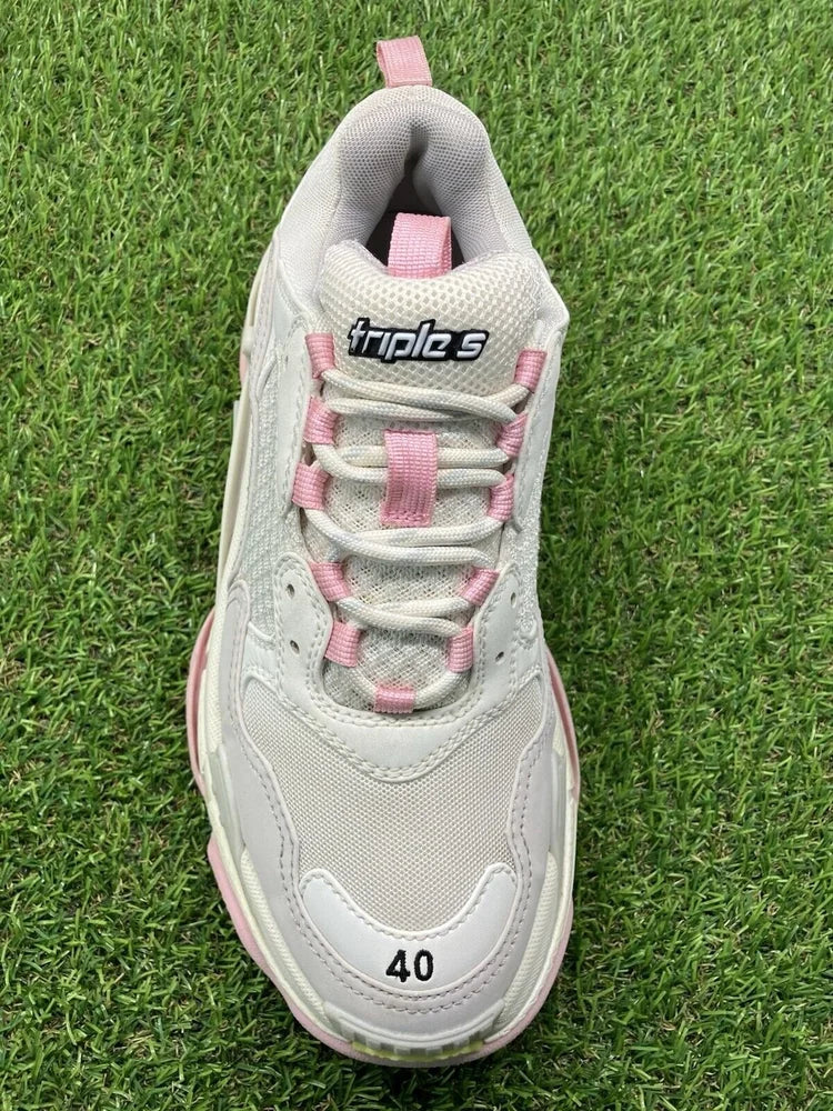 Balenciaga Triple S Sneaker ' White, Pink ' UK 6