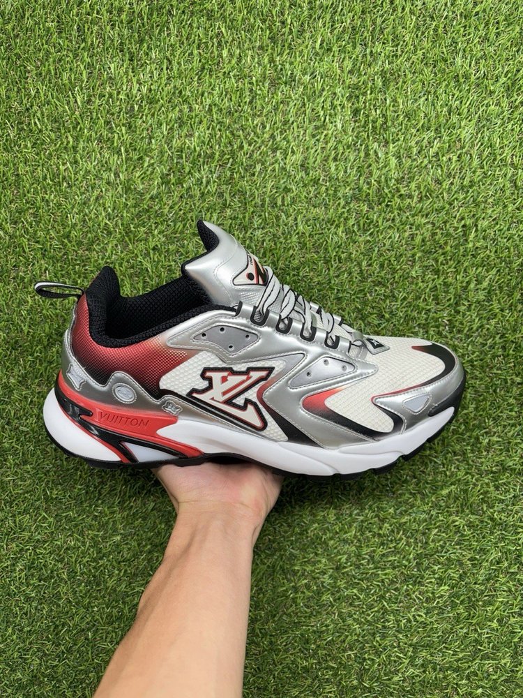 Louis Vuitton Tatic Runner ' Red, Grey ' UK 8.5