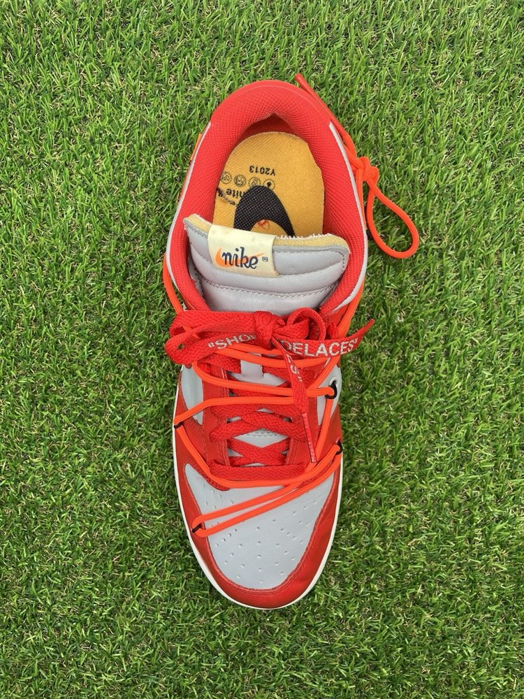 Nike Dunk Low x OFF-WHITE 2019 ' University Red '  UK 8.5