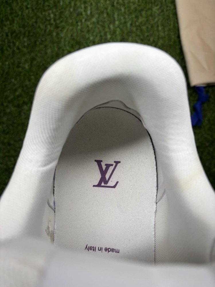 Louis Vuitton Trainer Strap ' White, Purple '