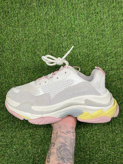 Balenciaga Triple S Sneaker ' White, Pink ' UK 6